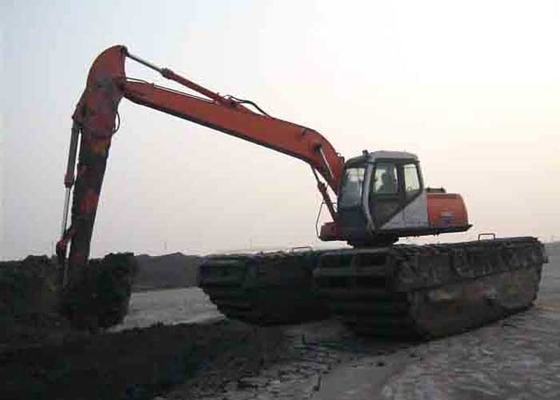 中国 大きいトルク追跡されたポンツーンの構造が付いている走行の重い装置の掘削機 サプライヤー